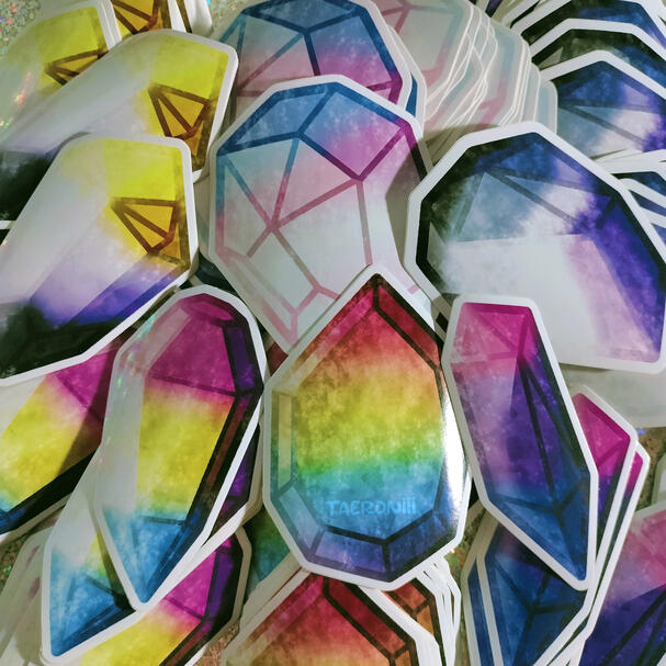 Pride Crystals Stickers Pride Crystals Stickers